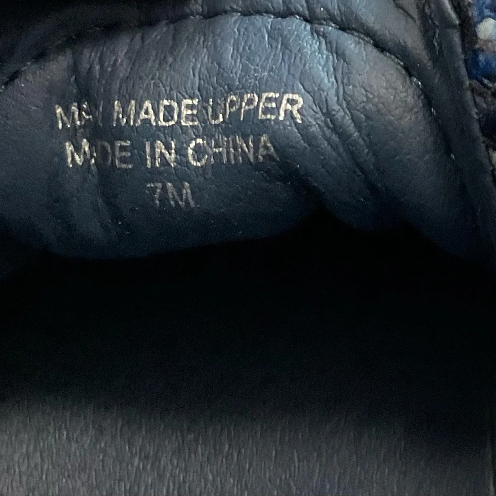 J Slides Lucki Blue Snakeskin Sneakers 7